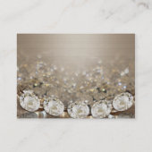 Diamanten en satijn-visitekaartjes visitekaartje (Achterkant)