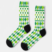 Diamanten en Shamrocks All-Over-Print Sokken (Links)