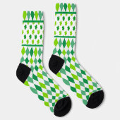 Diamanten en Shamrocks All-Over-Print Sokken (Rechts)