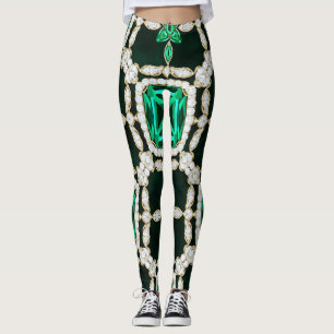Diamanten en smaragd leggings 2