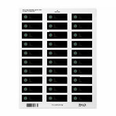 Diamanten en smaragden caleidoscoop etiket (Full Sheet)