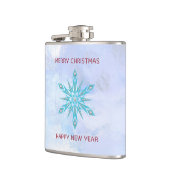 Diamanten en sneeuwvlokken heupfles (Links)