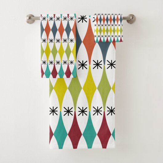 Diamanten en Starbursts Bad Handdoek (Insitu)