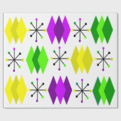 Diamanten en Starbursts Cadeaupapier (Vlak)