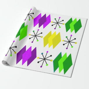 Diamanten en Starbursts Cadeaupapier