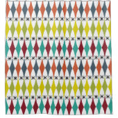 Diamanten en Starbursts Douchegordijn (Voorkant)