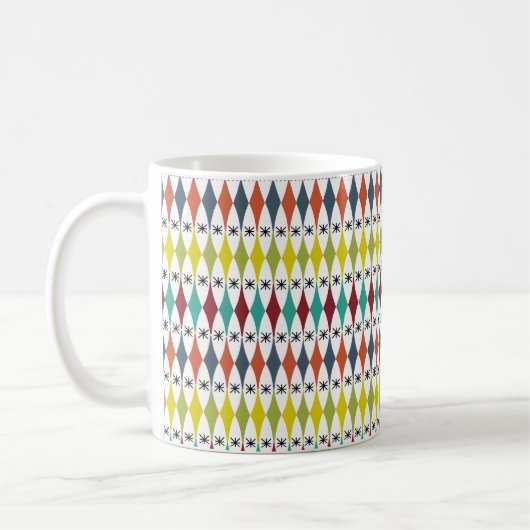 Diamanten en Starbursts Koffiemok (Links)