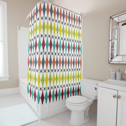 Diamanten en sterrenexplosies  douchegordijn (In situ)