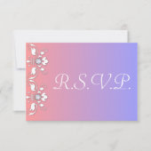Diamanten en White Elegance Wedding RSVP Kaartje (Voorkant)
