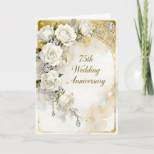 Diamanten en Witte Rozen 75ste Huwelijksverjaardag
