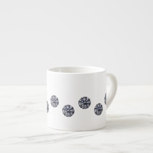diamanten espresso kop (Voorkant rechts)