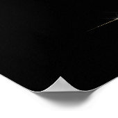 Diamanten Goud en Glitter Trouwposter Poster (Hoek)