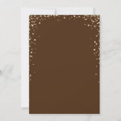 Diamanten Gouden Afstudeerhoed Bruine Afstuderen Kaart (Achterkant)