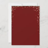 Diamanten Gouden Afstudeerhoed Rood Afstuderen Kaart (Achterkant)