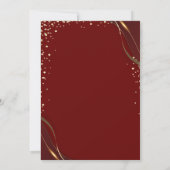 Diamanten Gouden Frame Afstudeerhoed Rode Afstuder Kaart (Achterkant)