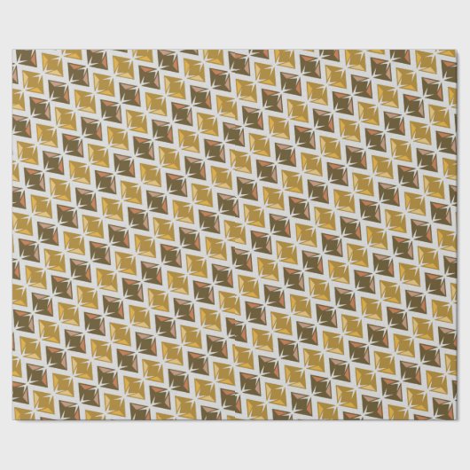 DIAMANTEN gouden grote print Cadeaupapier (Zoom)