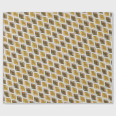 DIAMANTEN gouden grote print Cadeaupapier (Vlak)