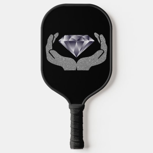 Diamanten handen pickleball paddle (Voorkant)