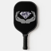 Diamanten handen pickleball paddle (Achterkant)