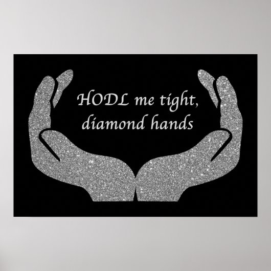 Diamanten handen poster (Voorkant)