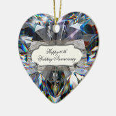Diamanten Hart 60ste Huwelijksverjaardag Ornament (Links)