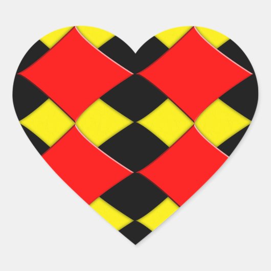 diamanten hart sticker (Voorkant)