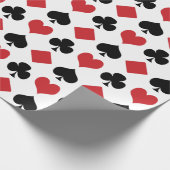 Diamanten, Harten, Clubs, Spades Cadeaupapier (Hoek)