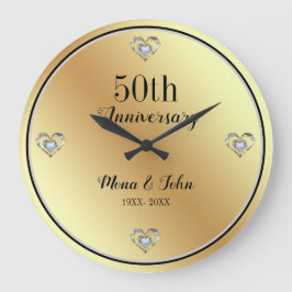 Diamanten Harten Grote Klok