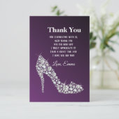diamanten hoge hakken glitter elegant bedankt (Staand voorkant)