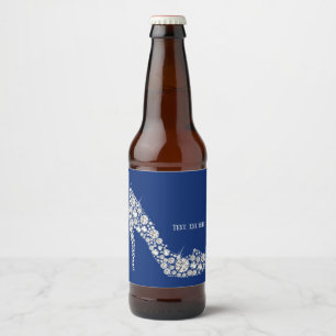 diamanten hoge hakken glitter elegant bier etiket