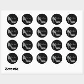 diamanten hoge hakken glitter elegant ronde sticker (Vel)