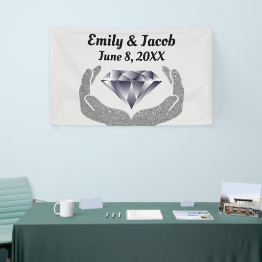 Diamanten Huwelijk Spandoek (Beurs)