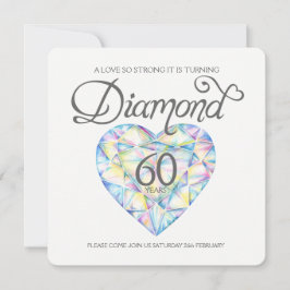 Diamanten huwelijksliefde zo sterk hart waterverf kaart
