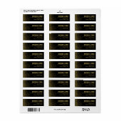 Diamanten in de lucht Adres | zwart Etiket (Full Sheet)