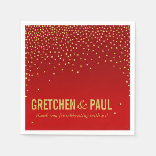 Diamanten in de lucht Cocktail Party   Rood Servet