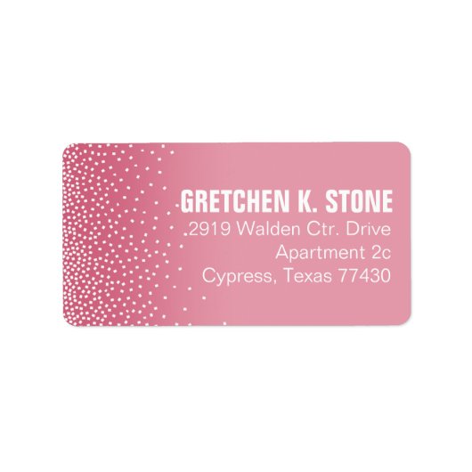 Diamanten in de lucht Mailing | roze Etiket (Voorkant)