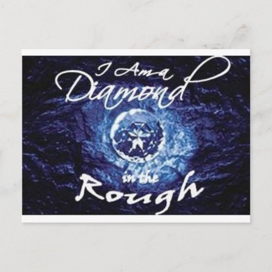 Diamanten in de ruwe briefkaart (Voorkant)