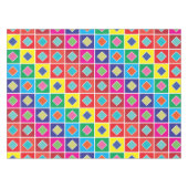 diamanten in de vierkante kleurenmonsters tafelkleed (Voorkant (Horizontaal))