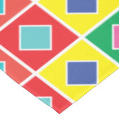 diamanten in de vierkante kleurenmonsters tafelkleed (Gekanteld)