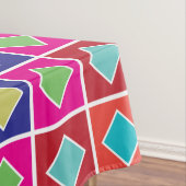 diamanten in de vierkante kleurenmonsters tafelkleed (Voorbeeld)