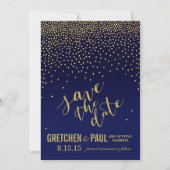 Diamanten in het Sky Wedding Save the Date | marin (Voorkant)