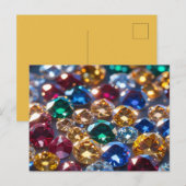 Diamanten in vele kleuren briefkaart (Voorkant / Achterkant)