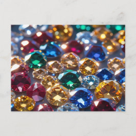 Diamanten in vele kleuren briefkaart