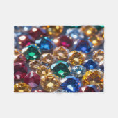 Diamanten in vele kleuren fleece deken (Voorkant (Horizontaal))
