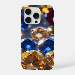 Diamanten in vele kleuren iPhone 15 pro case