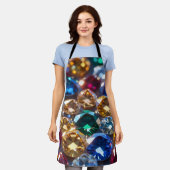 Diamanten in vele kleuren schort (Gedragen)