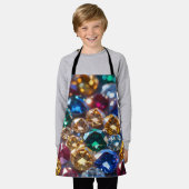 Diamanten in vele kleuren schort (Gedragen)