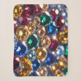 Diamanten in vele kleuren sherpa deken