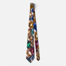Diamanten in vele kleuren stropdas