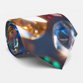 Diamanten in vele kleuren stropdas (Opgerold)